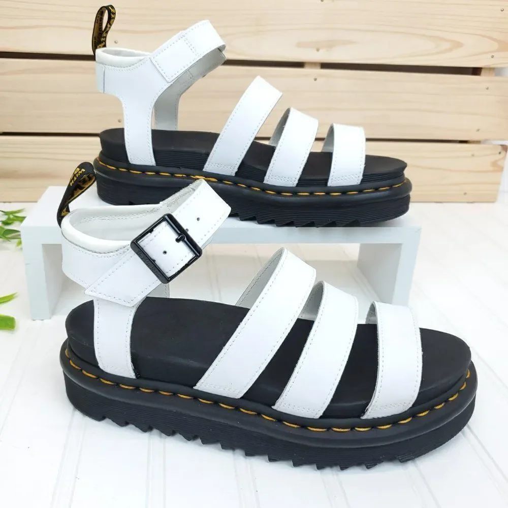 Dr. Martens Women's Blaire Hydro Leather Strap Sandals Size 9